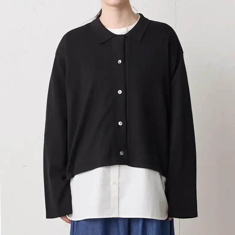 MidiUmi  ニットシャツカーディガン /BK99